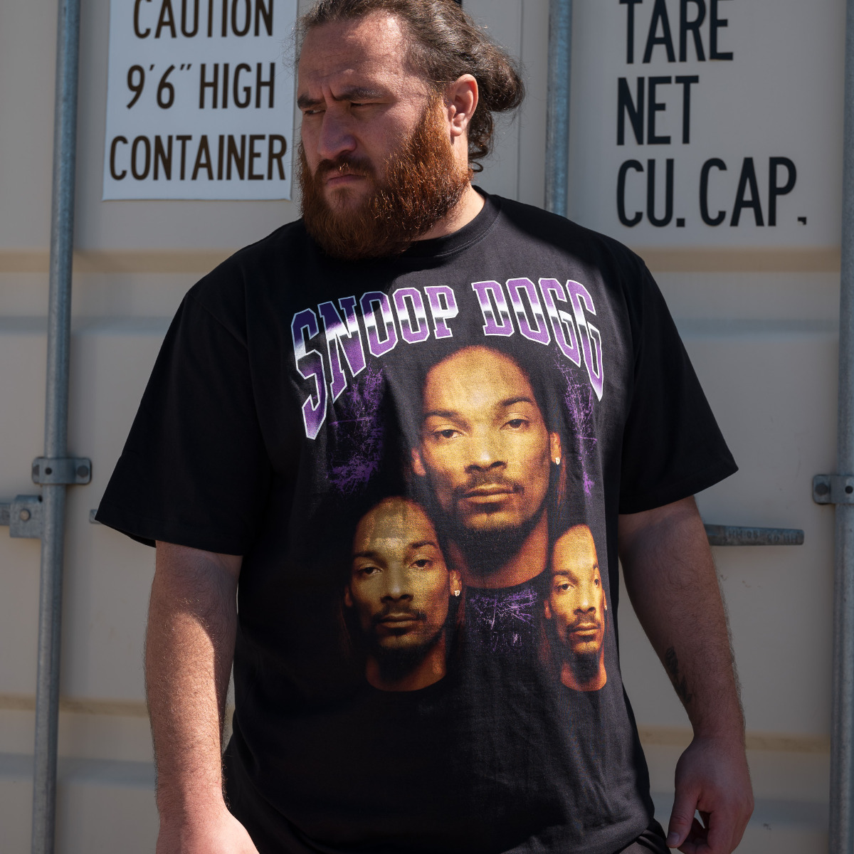Snoop Dogg Shirt - Purple Print - Available in Size S, M, L, XL, 2XL