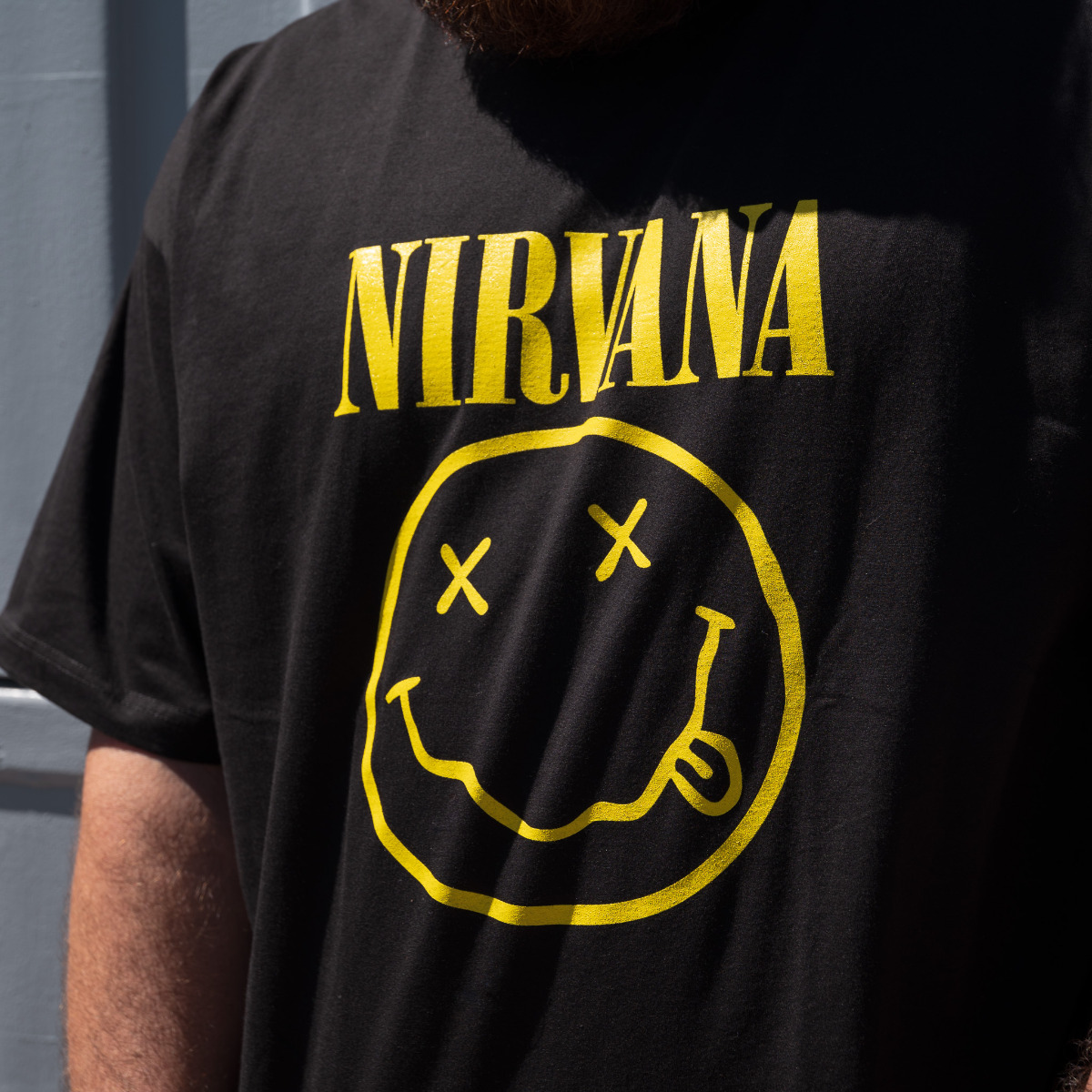 Nirvana Shirt - Smiley Face - Available in Size S, M, L, XL, 2XL, 3XL, 4XL, 5XL