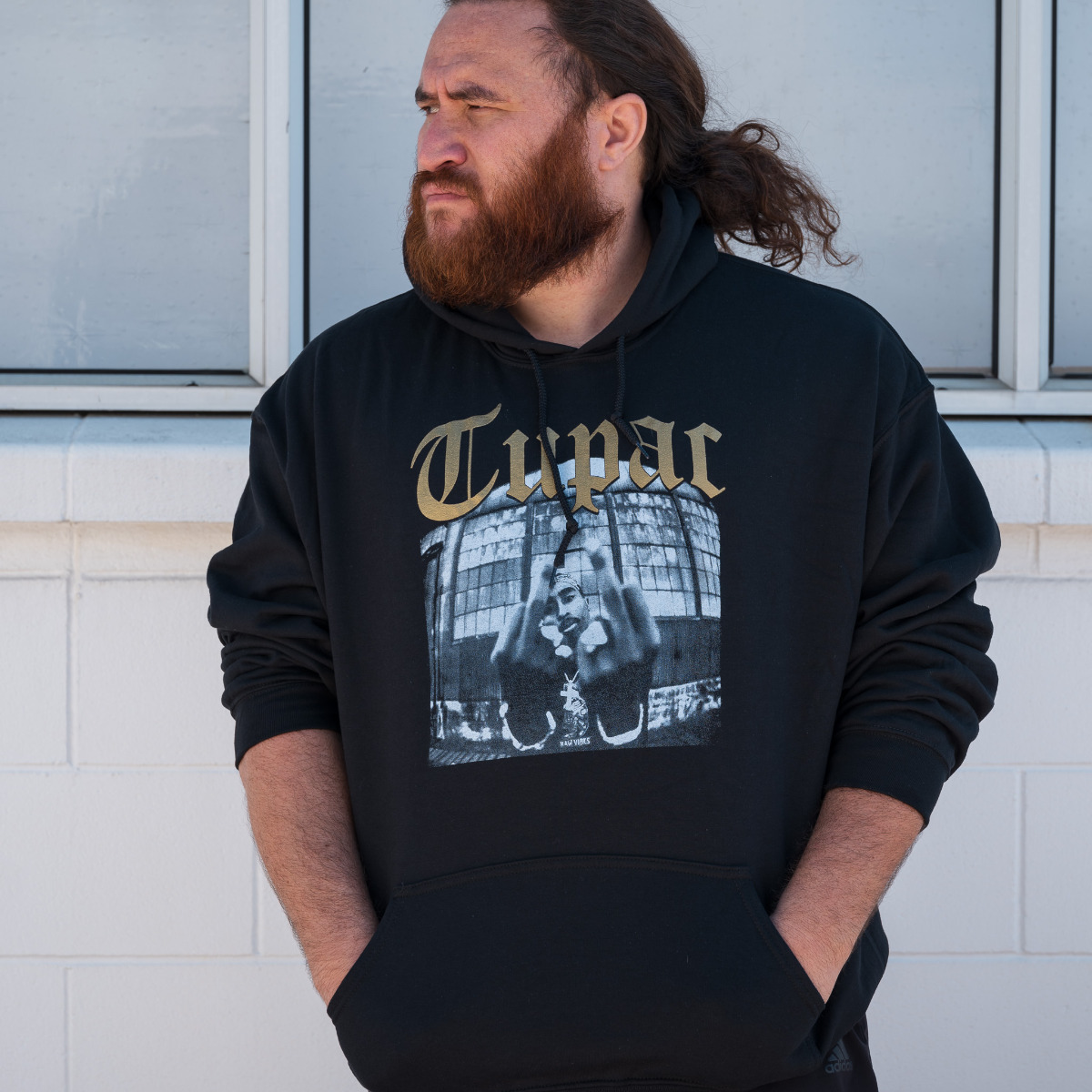 Tupac 'Middle Fingers' Hoodie - available in S, M, L, XL, XXL, 3XL, 4XL