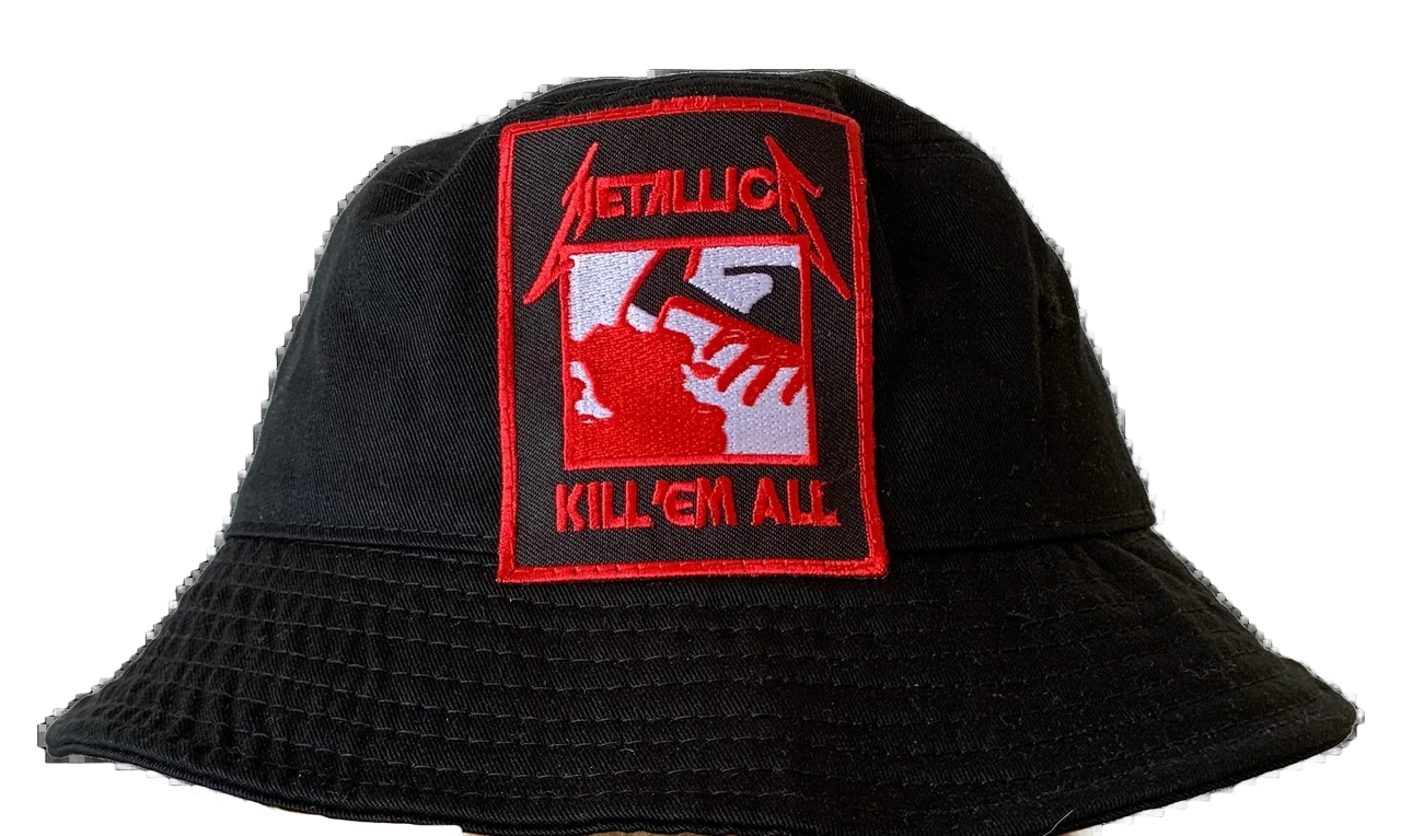 Metallica Bucket Hat with Embroidered Logo - Kill Em All