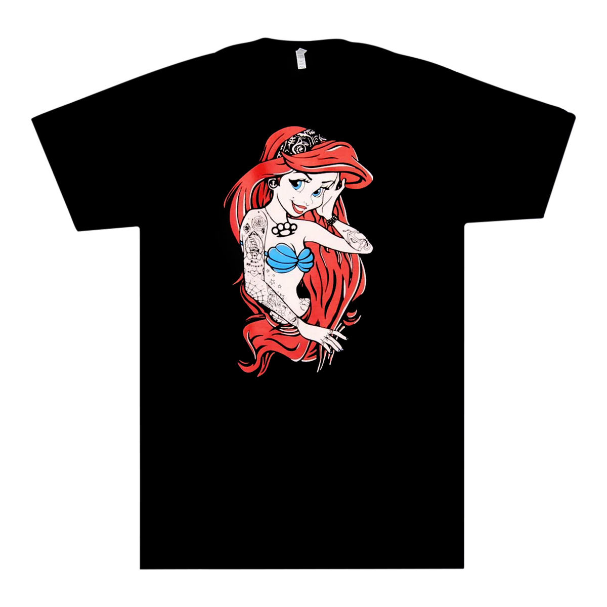 Little Mermaid Tattooed Ariel Shirt - Available in Size S, M, L, XL, 2XL, 3XL, 4XL, 5XL