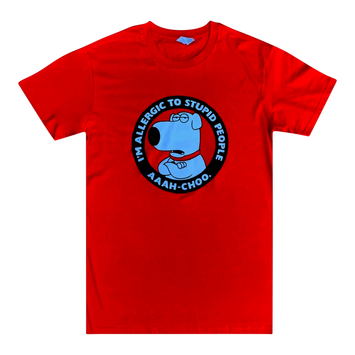 Family Guy Shirt - Allergic To Stupid People - available in sizes S, M, L, XL, XXL, 3XL