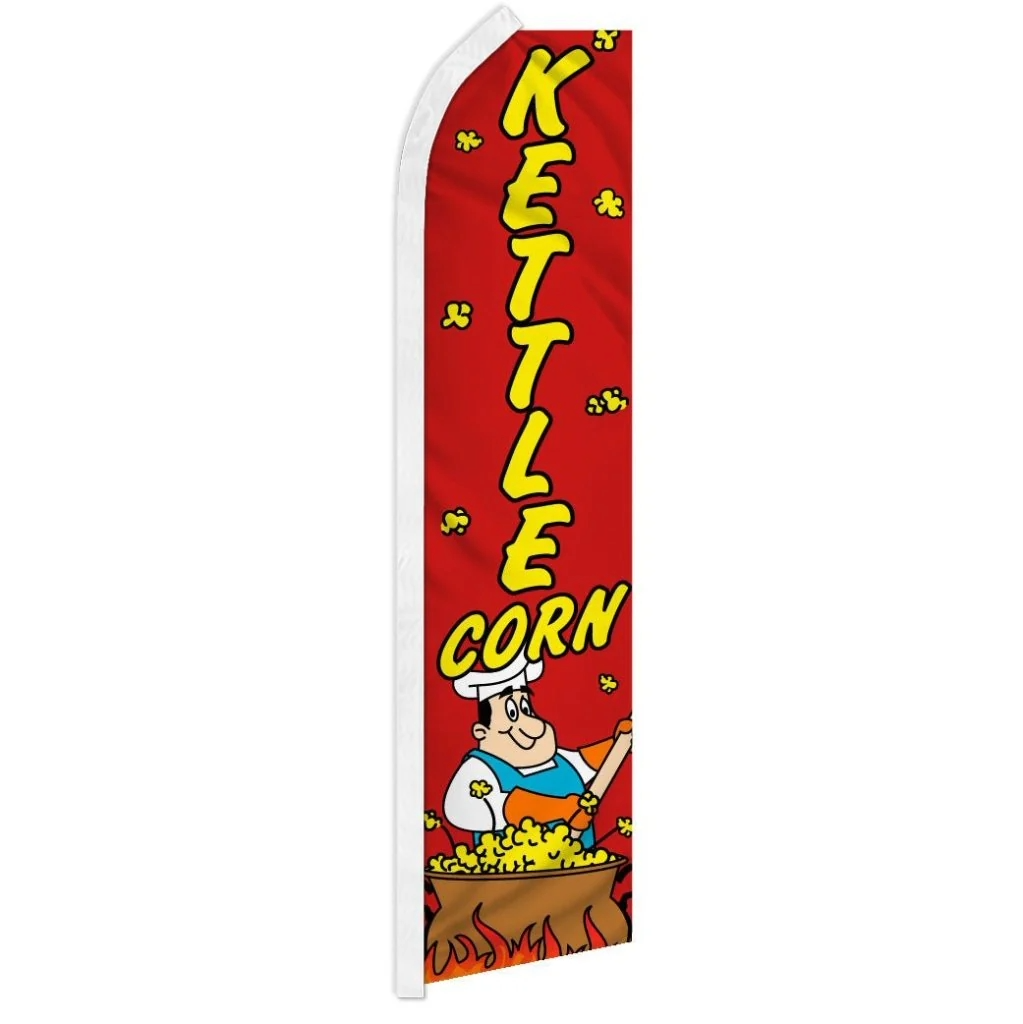 Kettle Corn - Huge Advertising Flag