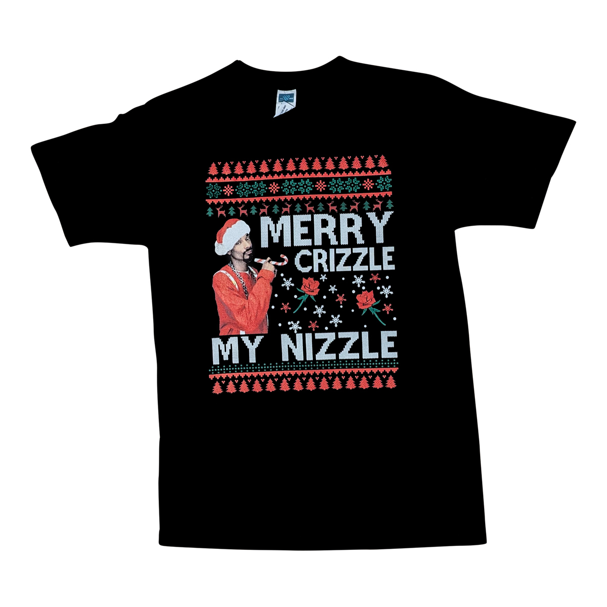 Snoop Dogg Xmas Shirt - Merry Crizzle My Nizzle - Available in Size S, M, L, XL, 2XL, 3XL, 5XL