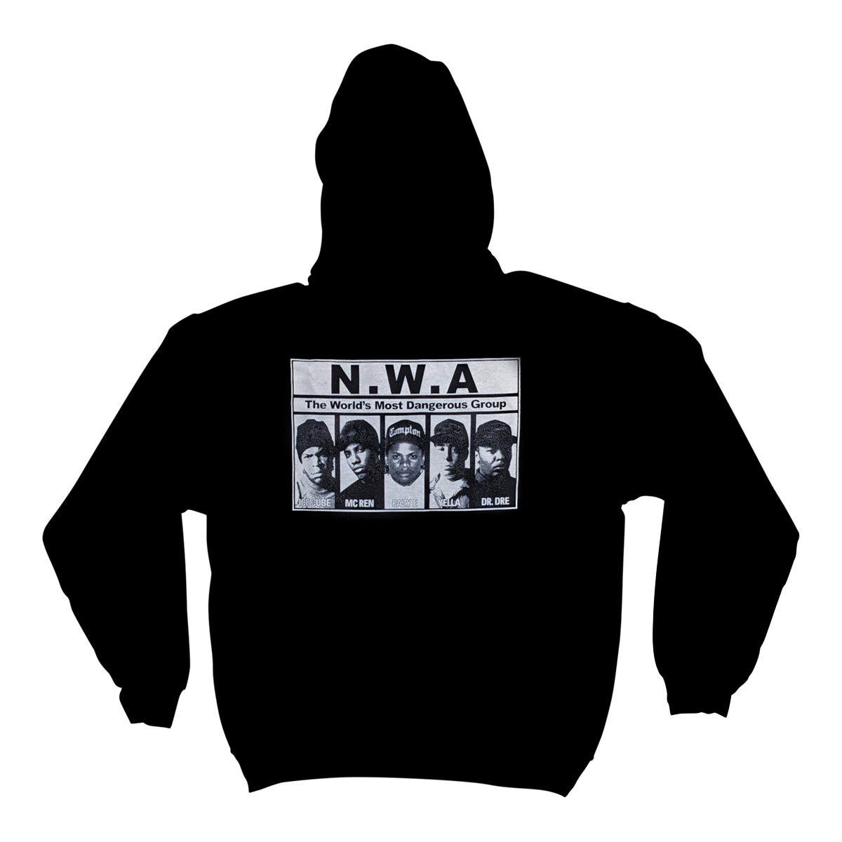 NWA 'Worlds Most Dangerous Group' Hoodie - available in S, M, L, XL, XXL, 3XL