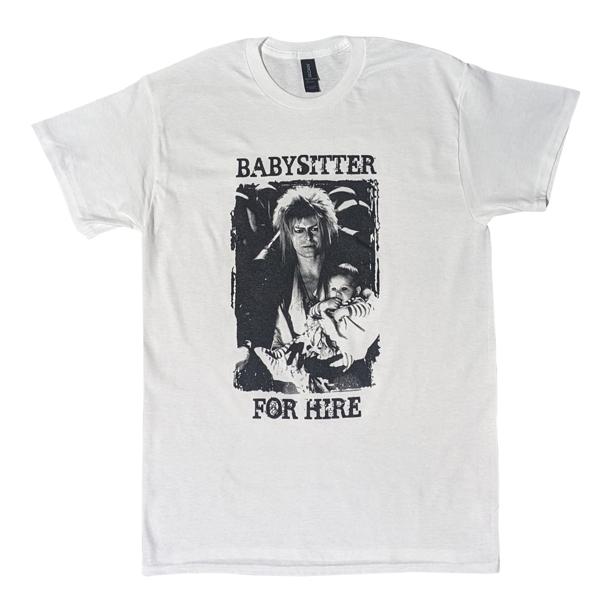 The Labyrinth David Bowie Shirt - Babysitter for Hire - Available in Size S, M, L, XL, 2XL