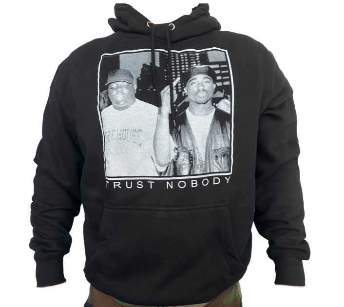 Tupac and Notorious BIG 'Trust Nobody' Hoodie - available in S, M, L, XL, XXL, 3XL, 4XL