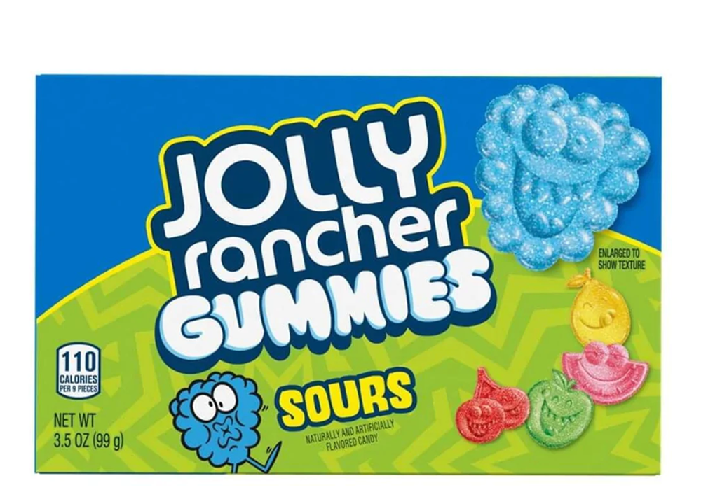 JOLLY RANCHER GUMMIES SOUR THEATRE BOX