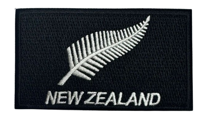 New Zealand Silver Fern Flag Patch