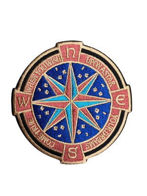 8 Pointed Star Compass Embroidered Patch