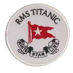 RMS Titanic White Star Line Embroidered Patch