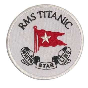 RMS Titanic White Star Line Embroidered Patch