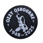 Ozzy Osbourne 1948-2025 Embroidered Patch