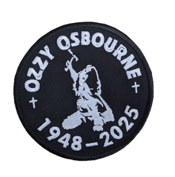 Ozzy Osbourne 1948-2025 Embroidered Patch