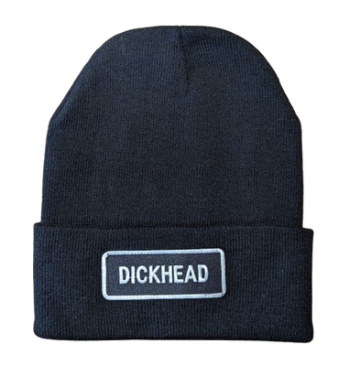 Dickhead Beanie with Embroidered Logo