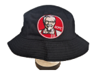 KFC Bucket Hat with Embroidered Logo - Red or Black or White