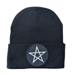 Pentagram Beanie with Embroidered Logo