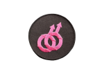 Femboy Pride Round Embroidered Patch