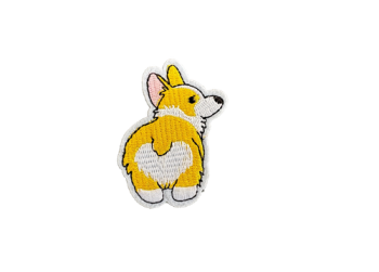 Corgi Embroidered Patch