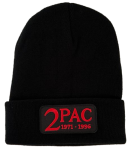 Tupac 2Pac Beanie with Embroidered Logo