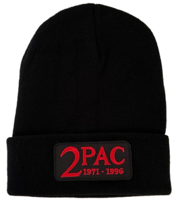 Tupac 2Pac Beanie with Embroidered Logo