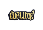Sublime Embroidered Patch - Gold