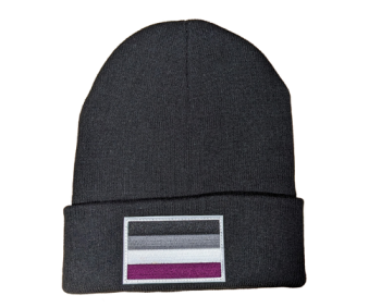 Asexual Beanie with Embroidered Logo - LGBT Pride