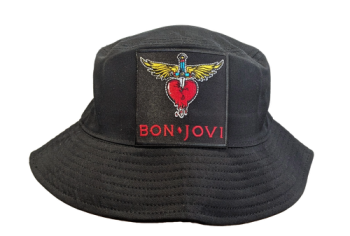 Bon Jovi Bucket Hat with Embroidered Logo