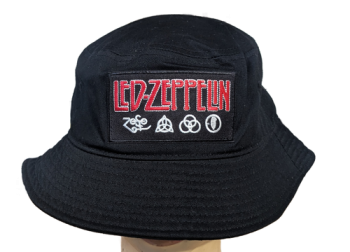Led Zeppelin Bucket Hat with Embroidered Logo