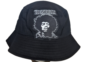 Jimi Hendrix Bucket Hat with Embroidered Logo