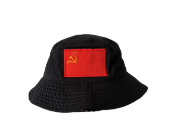 Communist USSR Flag Bucket Hat with Embroidered Logo