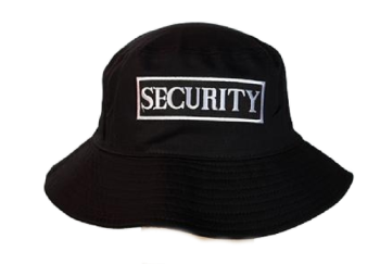 Security Bucket Hat with Embroidered Logo