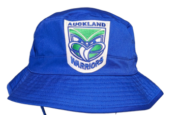 Auckland Warriors Bucket Hat with Embroidered Logo - Blue