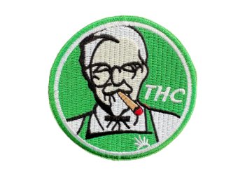 Funny THC Embroidered Patch