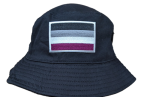 Asexual Flag Bucket Hat with Embroidered Logo - LGBTQ Pride