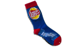 Lays Chips Socks Blue