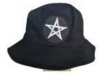Pentagram Bucket Hat with Embroidered Logo