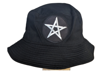 Pentagram Bucket Hat with Embroidered Logo