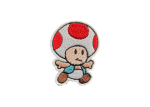 Super Mario - Red Mushroom Toad Embroidered Patch