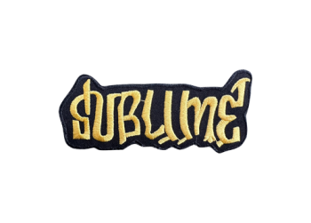 Sublime Embroidered Patch - Gold