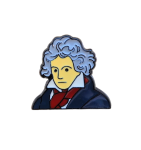 ludwig van beethoven Enamel Pin / Badge