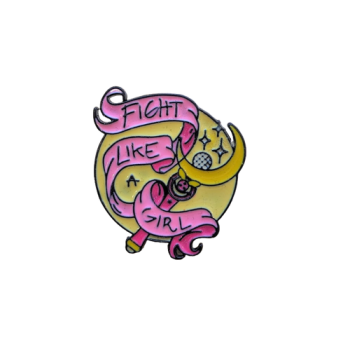 Fight Like A Girl Enamel Pin / Badge