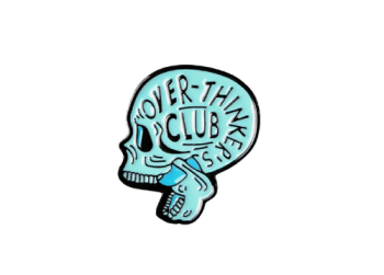 Over Thinkers Club Enamel Pin / Badge