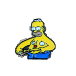 Homer Simpson  Pizza Belly Enamel Pin / Badge