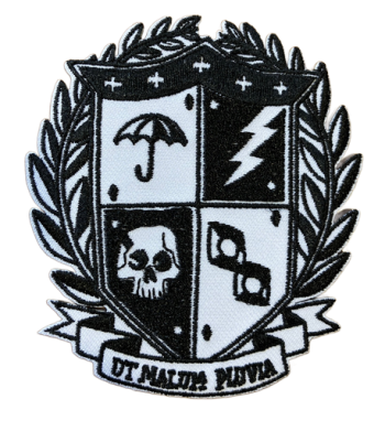 Umbrella Academy Embroidered Patch - Black and White Crest