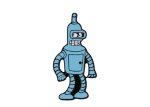 Futurama Bender Enamel Pin / Badge