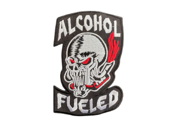Alcohol Fueled Biker Embroidered Patch