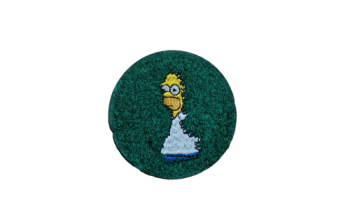 Homer Simpson In Bushes Embroidered Patch
