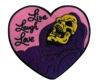 Skeletor Live Laugh Love Embroidered Patch