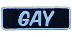 Gay Biker Style Embroidered Patch